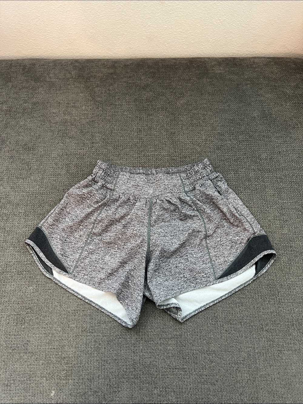 lululemon athletica Grey Heather Athletic Shorts